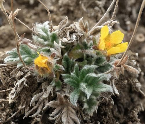 tuvfingerört Potentilla pulchella